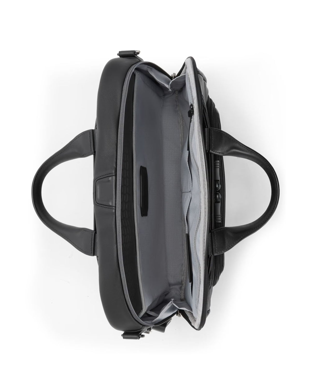 TUMI Alpha Medium 15" Briefcase - Black Leather
