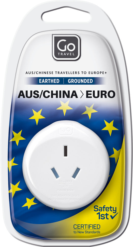 Go Travel Australia/China - EU Adapter