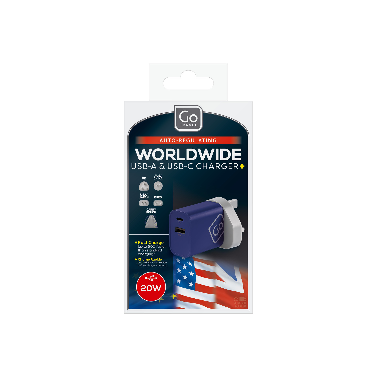 Go Travel Worldwide USB-A & USB-C