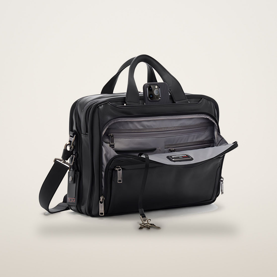 TUMI Alpha 3 Organizer Brief Leather