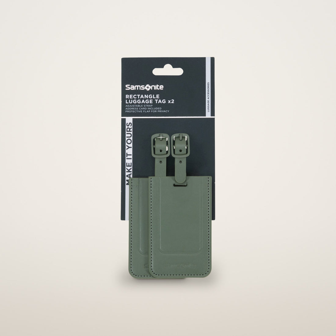 Samsonite Rectangle Luggage Tag x2