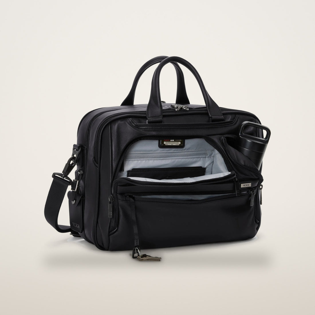 Tumi Alpha Medium 15" Expandable Briefcase Leather