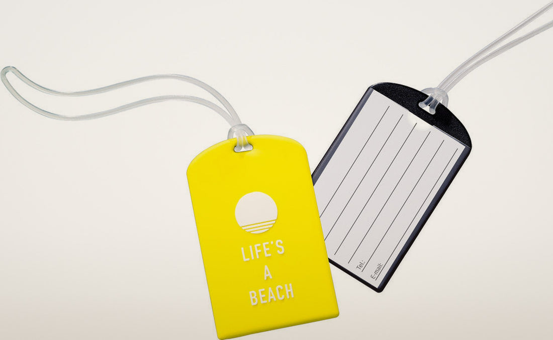 Farvede Glo Case ID Kuffert tags