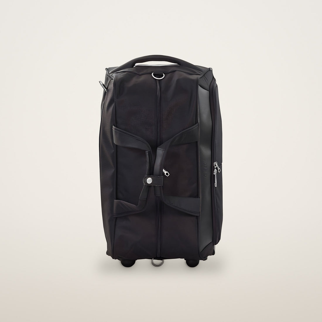 KKDK Black Duffle Bag on wheels