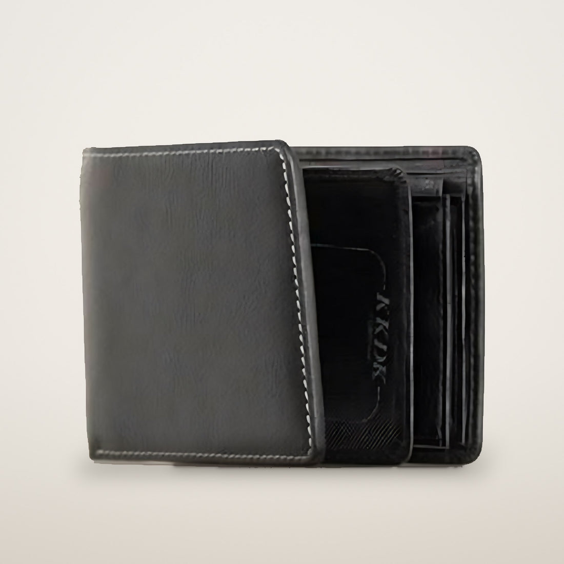 KKDK Black Wallet 2 in 1 with coin compartment