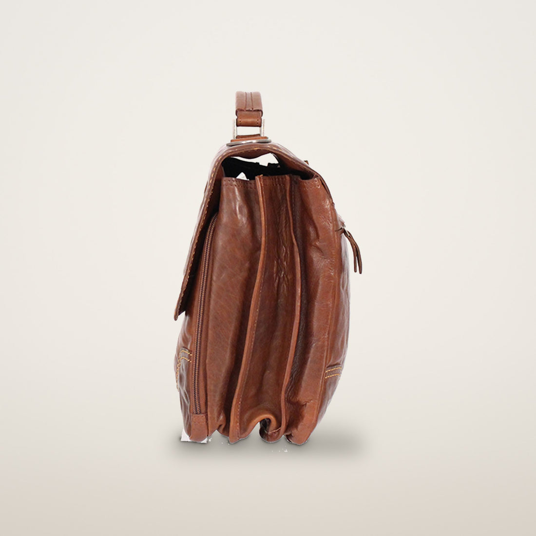 KKDK Briefcase Brun Læder 1 Poc