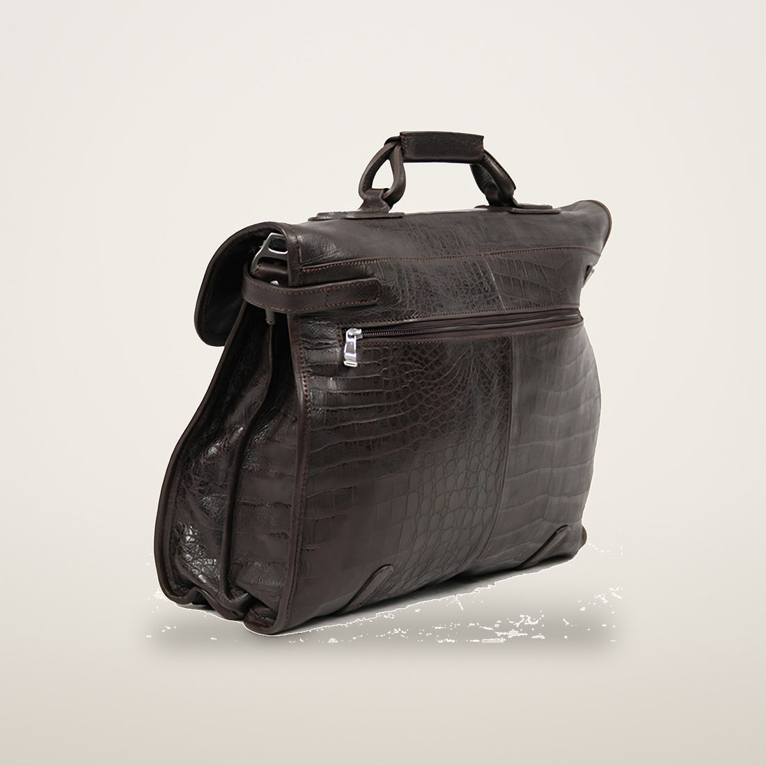 KKDK Briefcase Italian Croco Leather