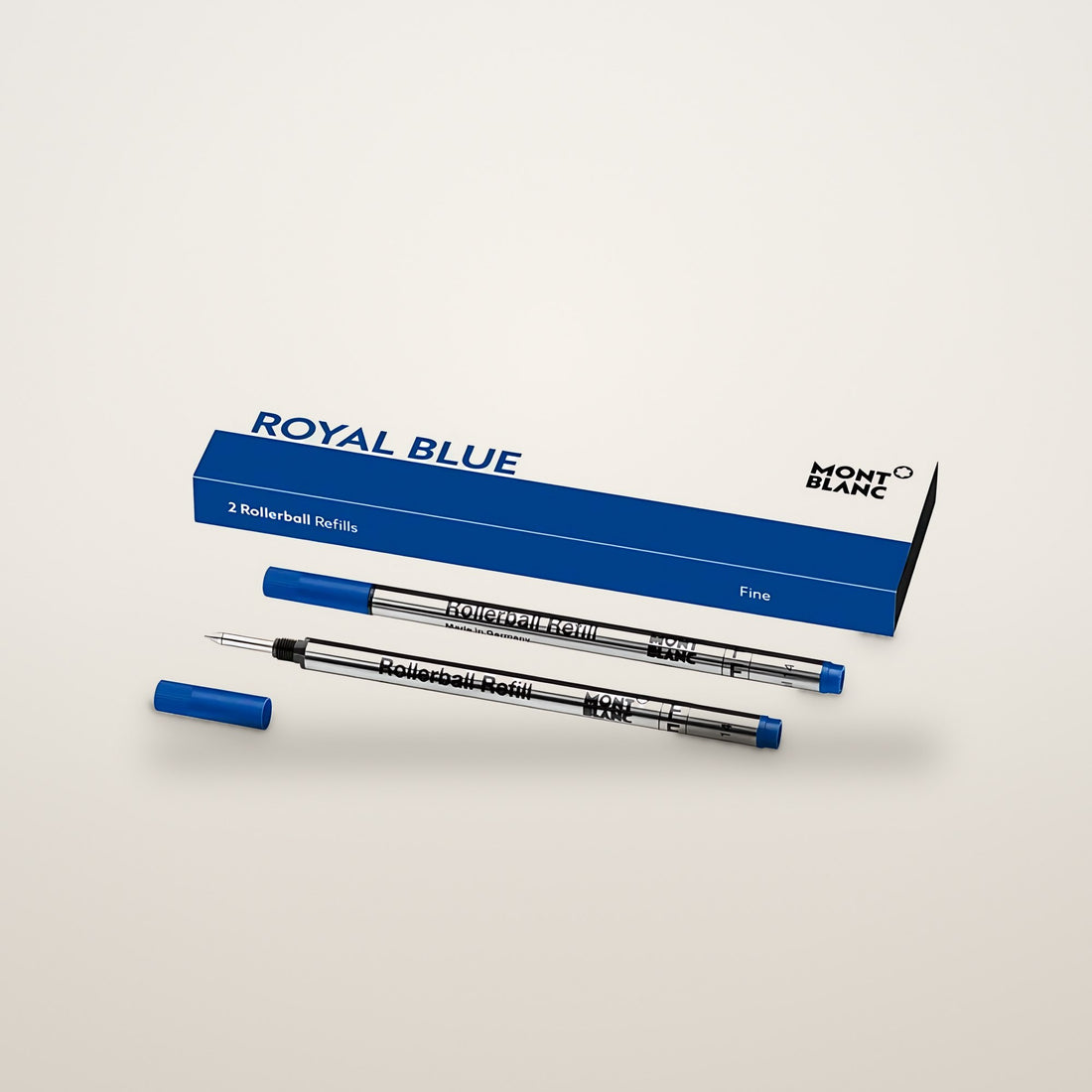 Montblanc 2 Rollerball Refills (F), Royal Blue