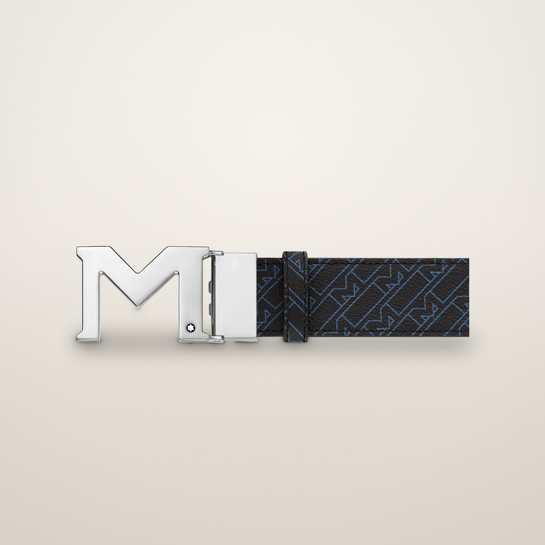 MONTBLANC M BUCKLE BLUE 35 MM REVERSIBLE BELT