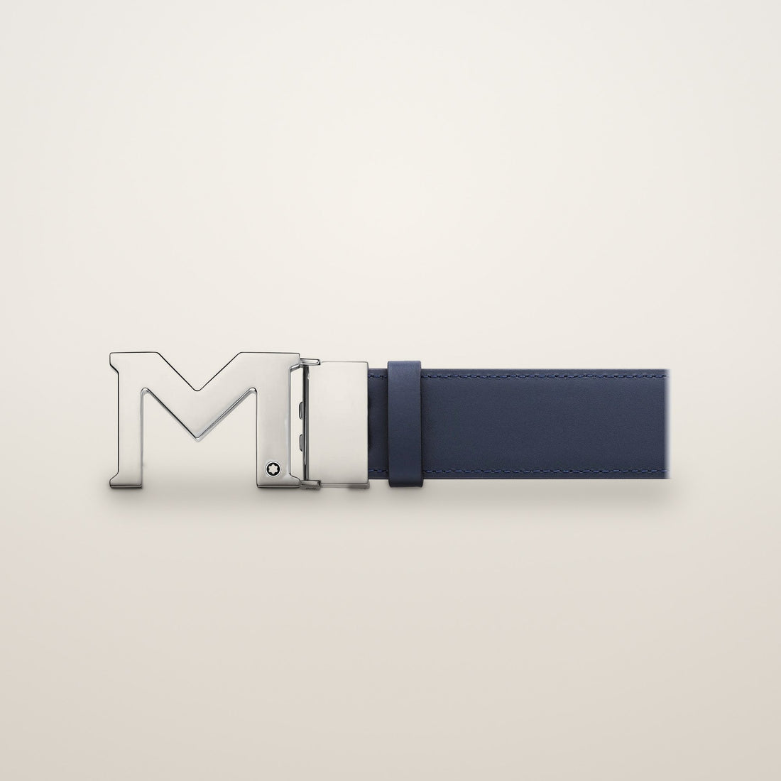 MONTBLANC M BUCKLE BLACK/BLUE 35 MM REVERSIBLE LEATHER BELT