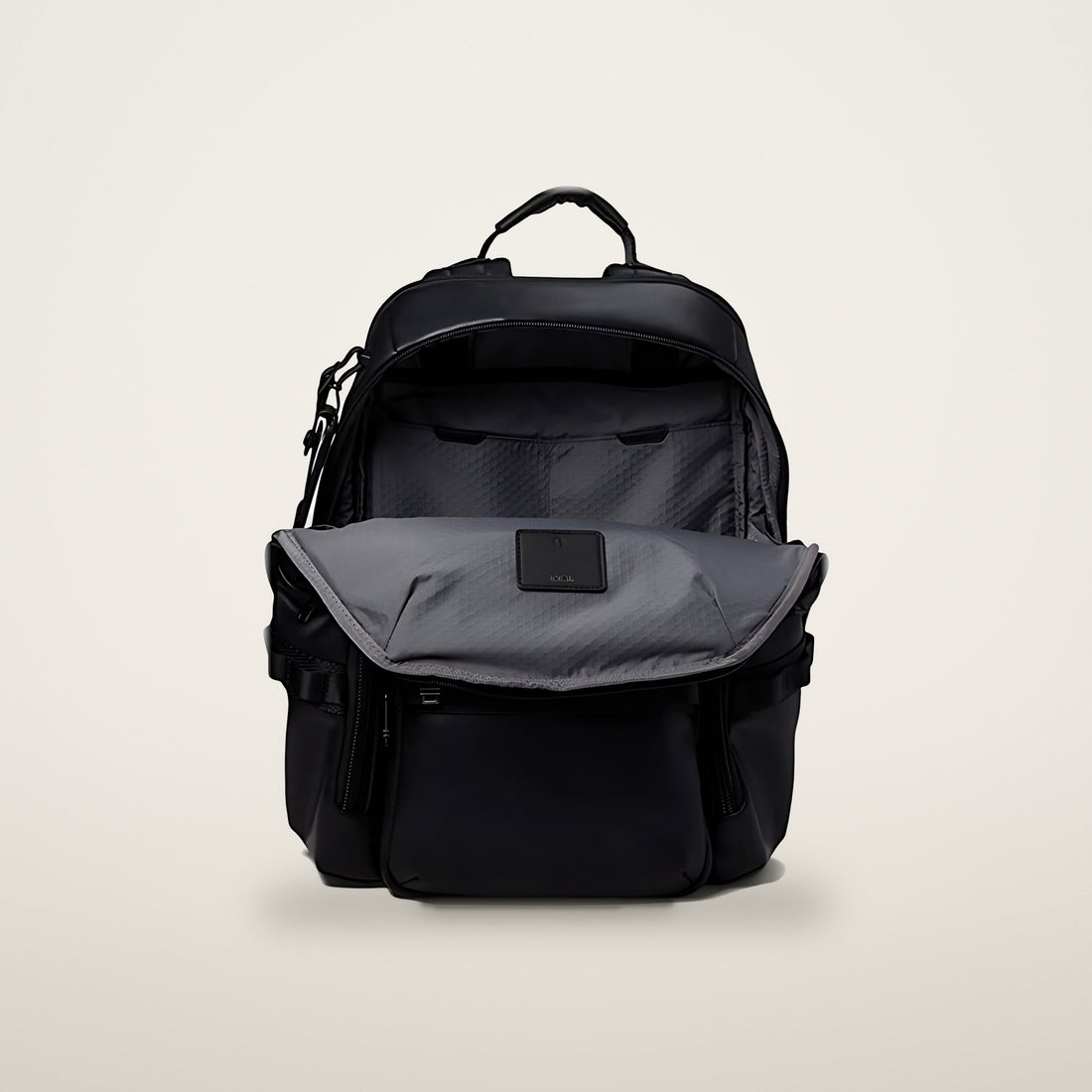 TUMI Alpha Bravo Navigation Backpack Black Leather
