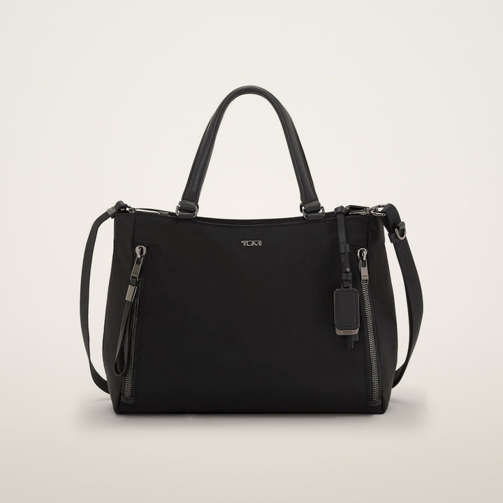 TUMI Voyageur Valetta Medium Tote - Black/Gunmetal