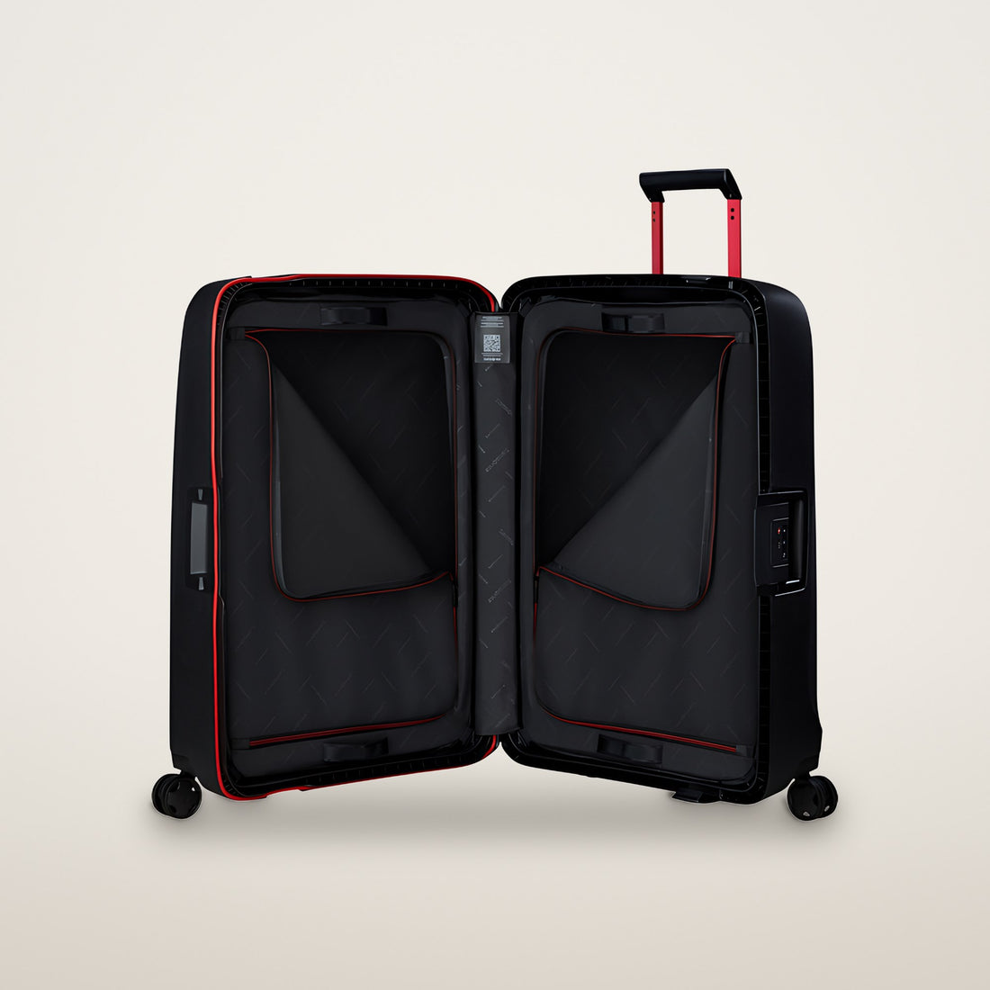 Samsonite Essens 75 cm Charcoal Red - åben