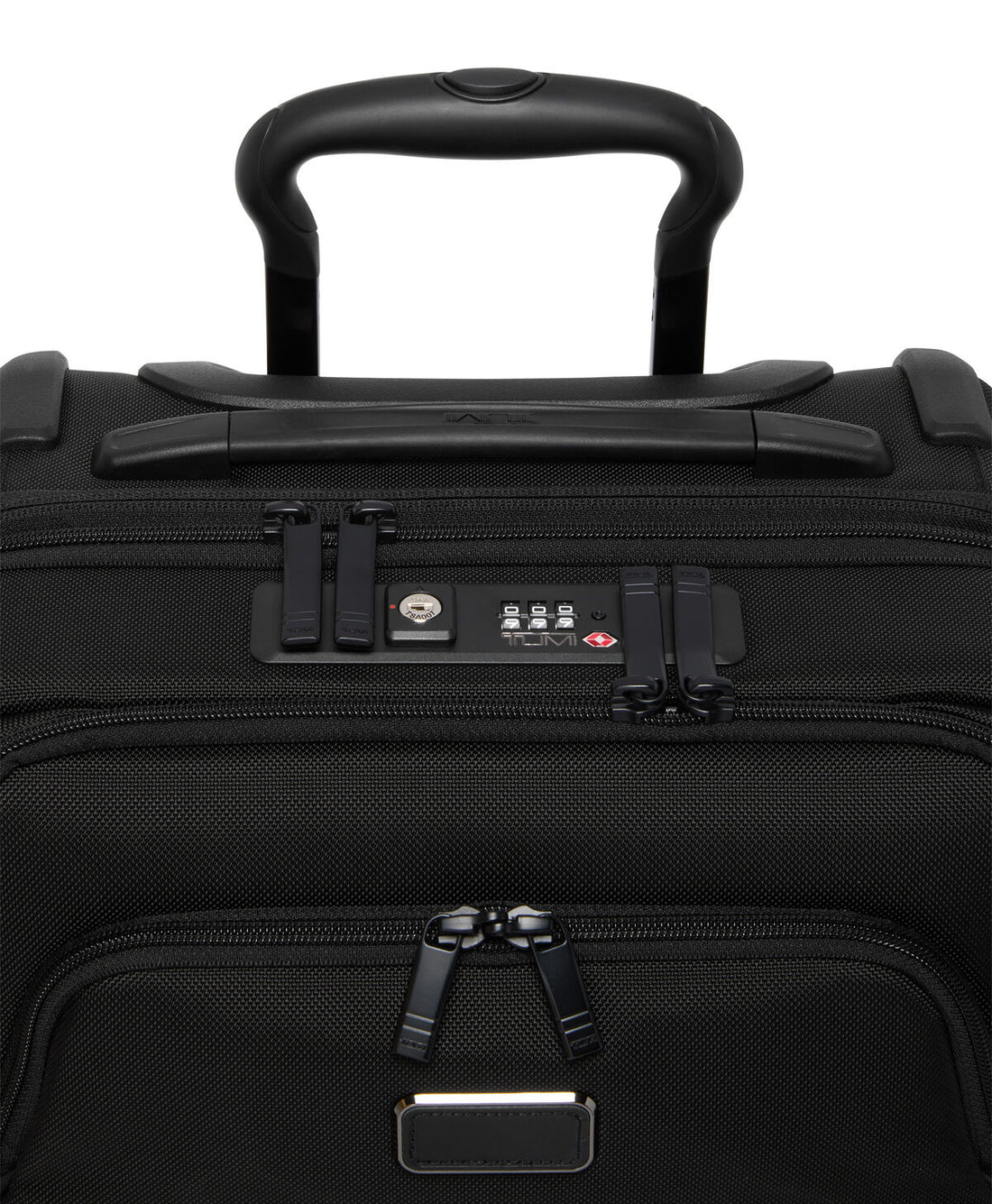 TUMI Alpha Office Expandable Cabin Black open interior