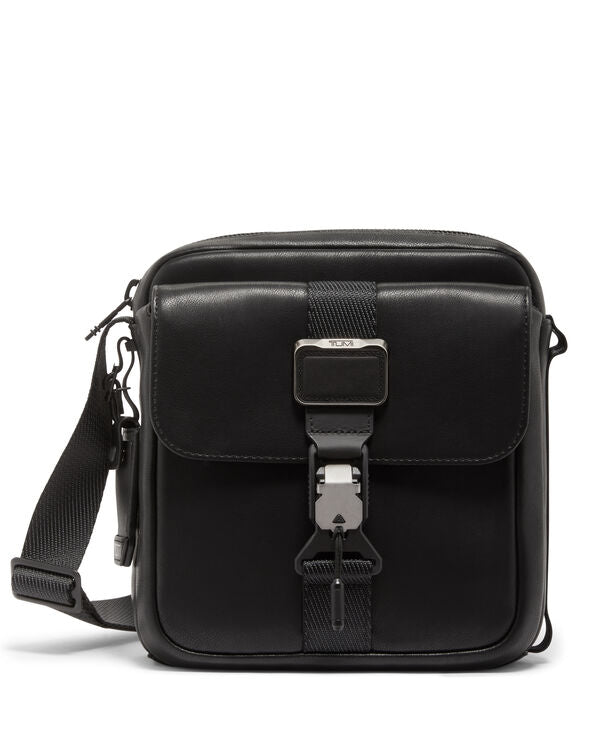 Tumi Alpha Bravo Junior Crossbody Black Leather