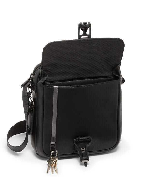Tumi Alpha Bravo Junior Crossbody Black Leather