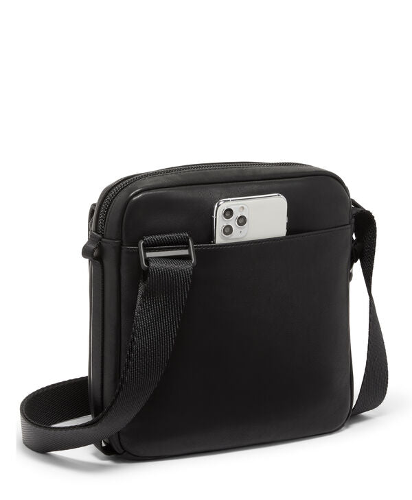 Tumi Alpha Bravo Junior Crossbody Black Leather