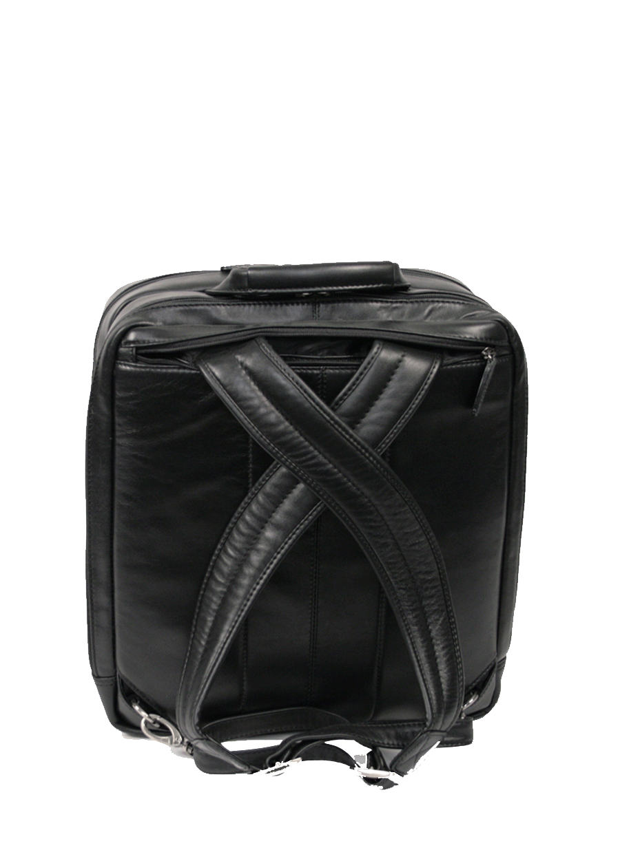 KKDK Laptop Rygsæk i blødt kalveskind med 3 inddelte rum