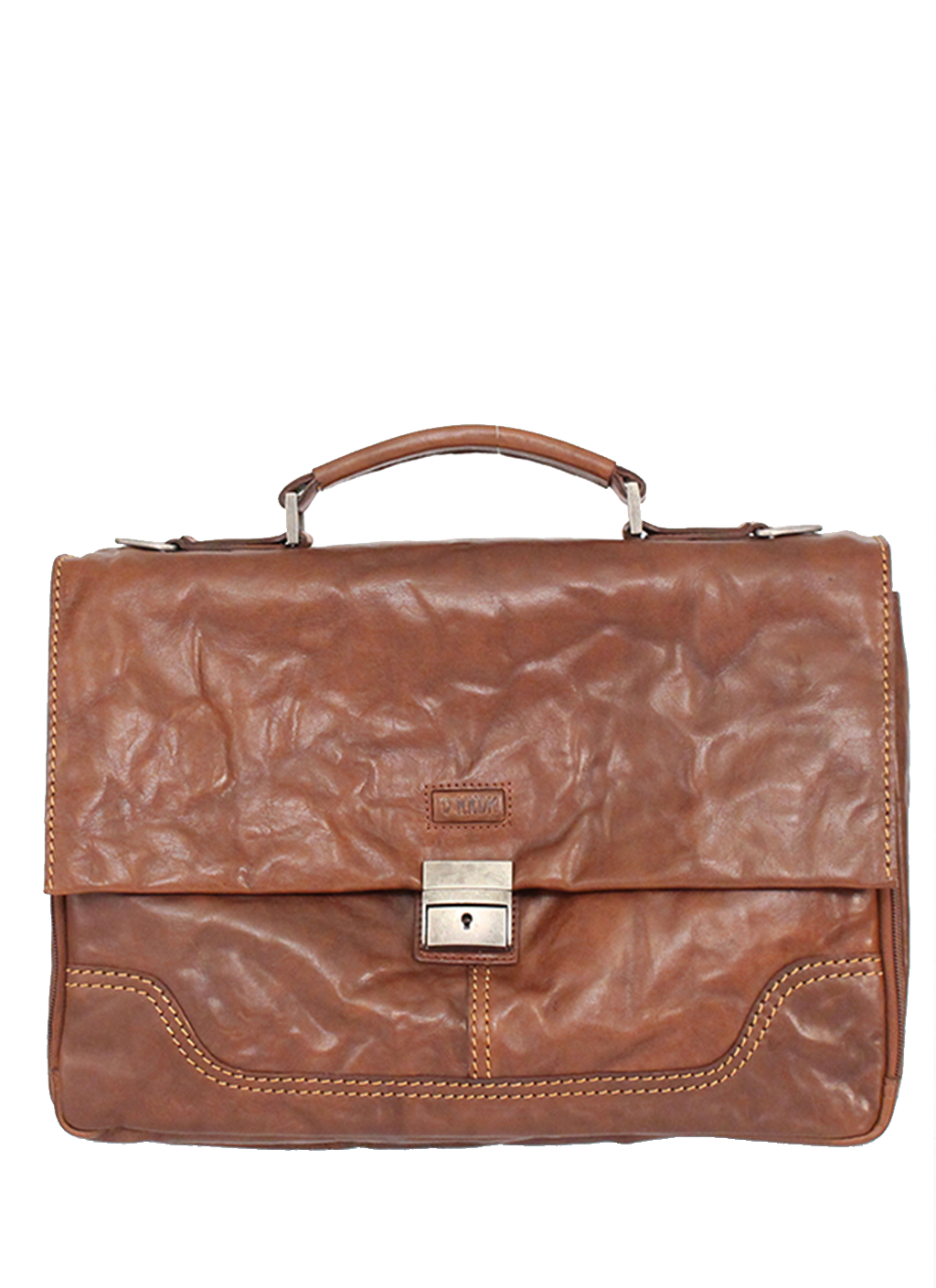 KKDK Briefcase Brun Læder 1 Poc