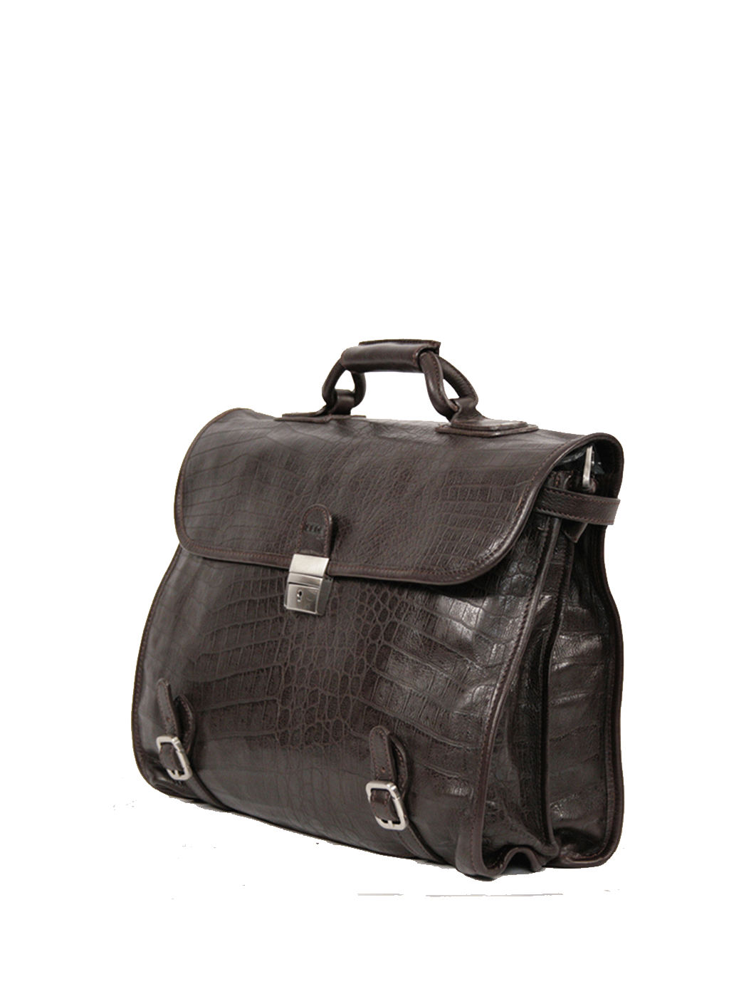 KKDK Briefcase Italian Croco Leather