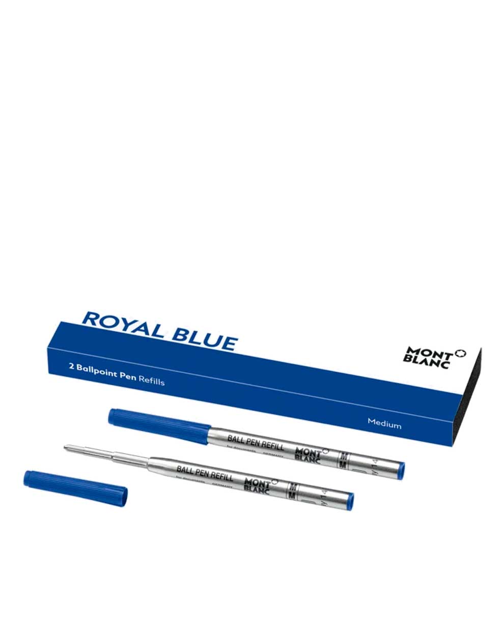 Montblanc 2 Ballpoint Pen Refills (M) Royal Blue