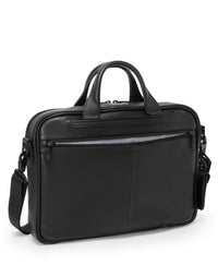 TUMI Alpha Medium 15" Briefcase - Black Leather