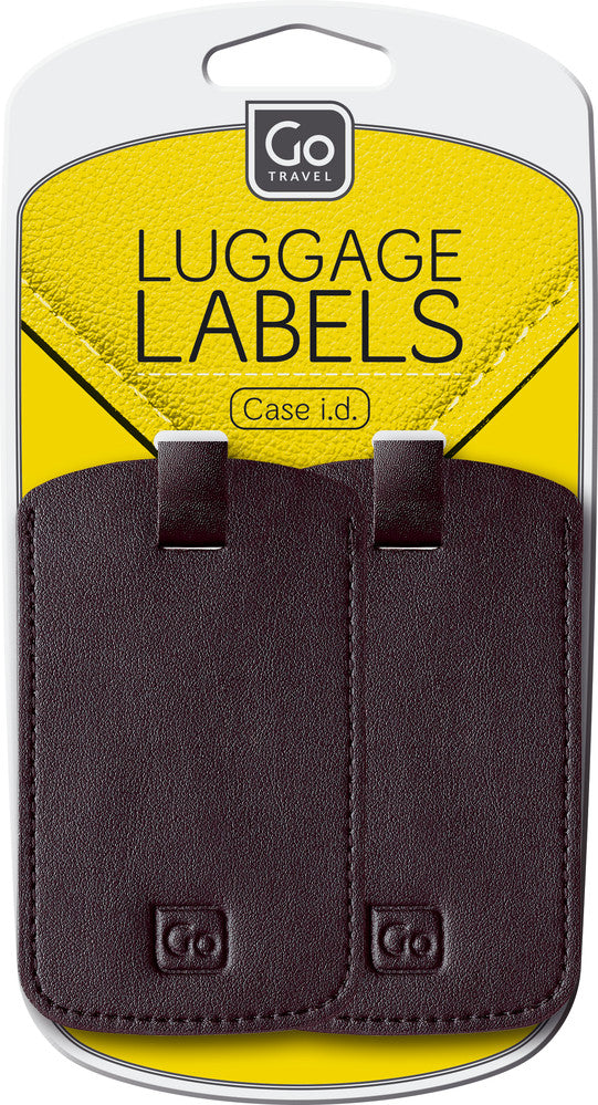 Luggage Labels Black (2 pcs)