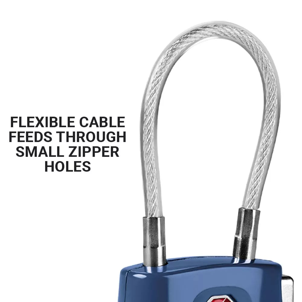 Go Travel TSA Combi Cable Twin Padlocks