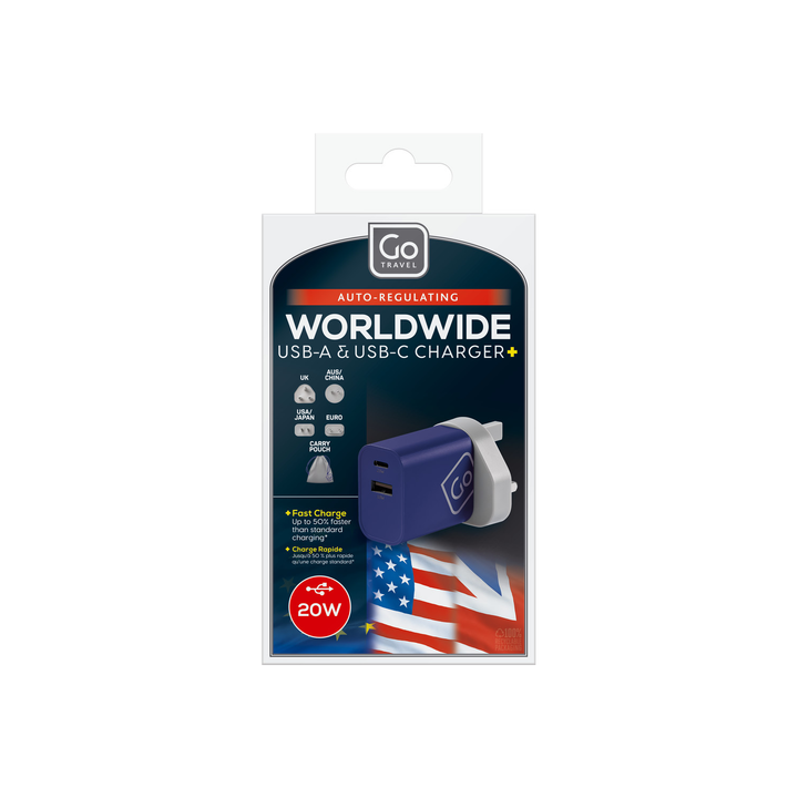 Go Travel Worldwide USB-A & USB-C