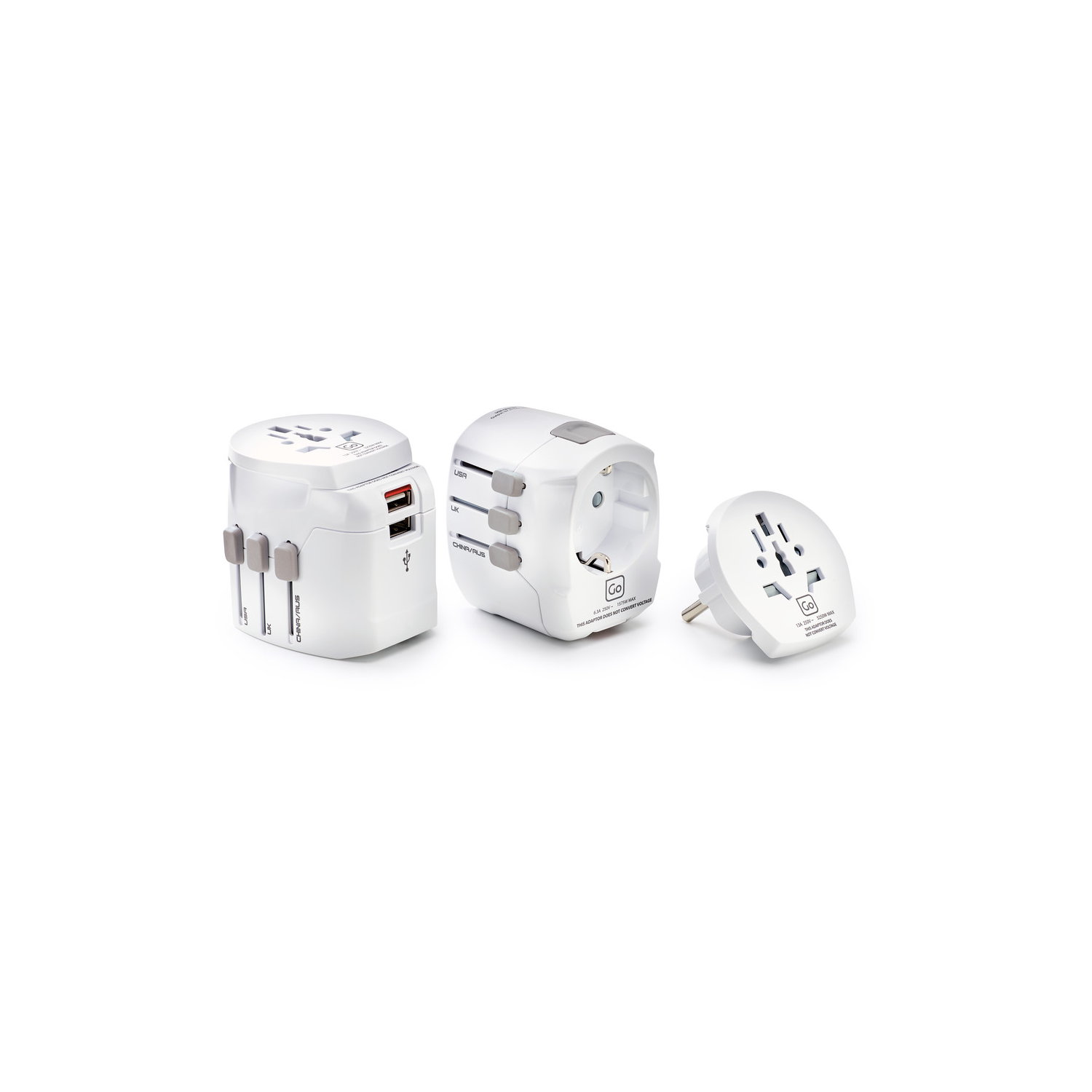 Go Travel Worldwide Adapter + USB 