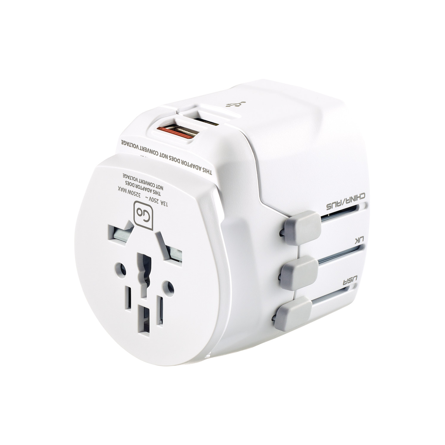 Go Travel Worldwide Adapter + USB 