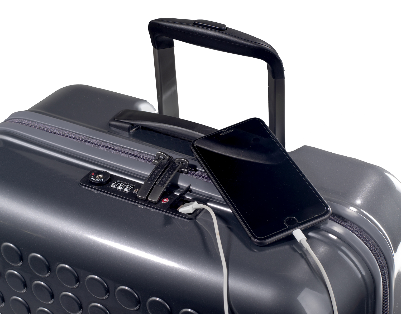 USB stik til opladning på kuffert