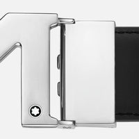 MONTBLANC M BUCKLE BLACK 35 MM REVERSIBLE LEATHER BELT