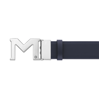 MONTBLANC M BUCKLE BLUE 35 MM REVERSIBLE BELT