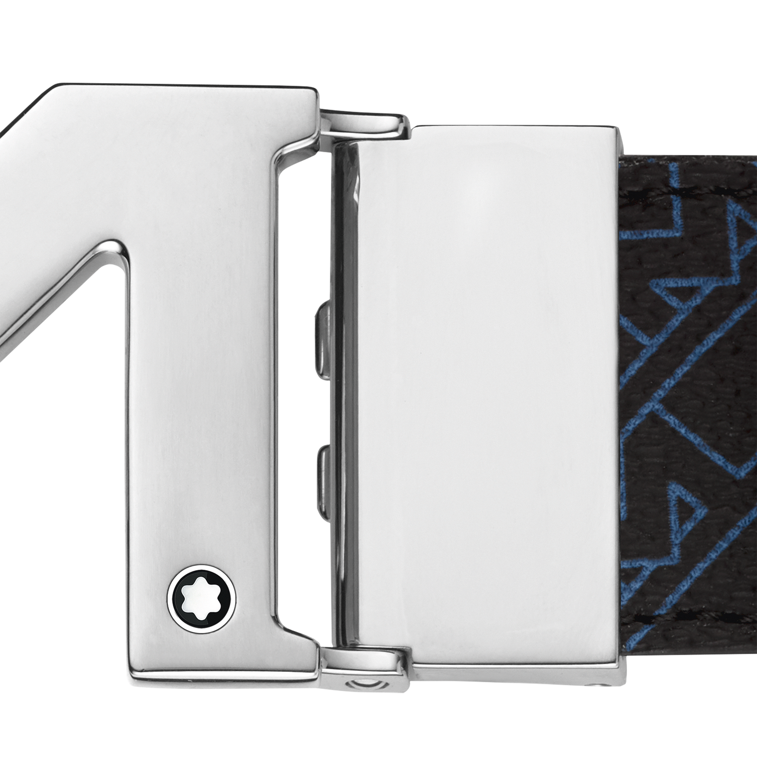 MONTBLANC M BUCKLE BLUE 35 MM REVERSIBLE BELT