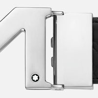 MONTBLANC M BUCKLE BLACK/BLUE 35 MM REVERSIBLE LEATHER BELT