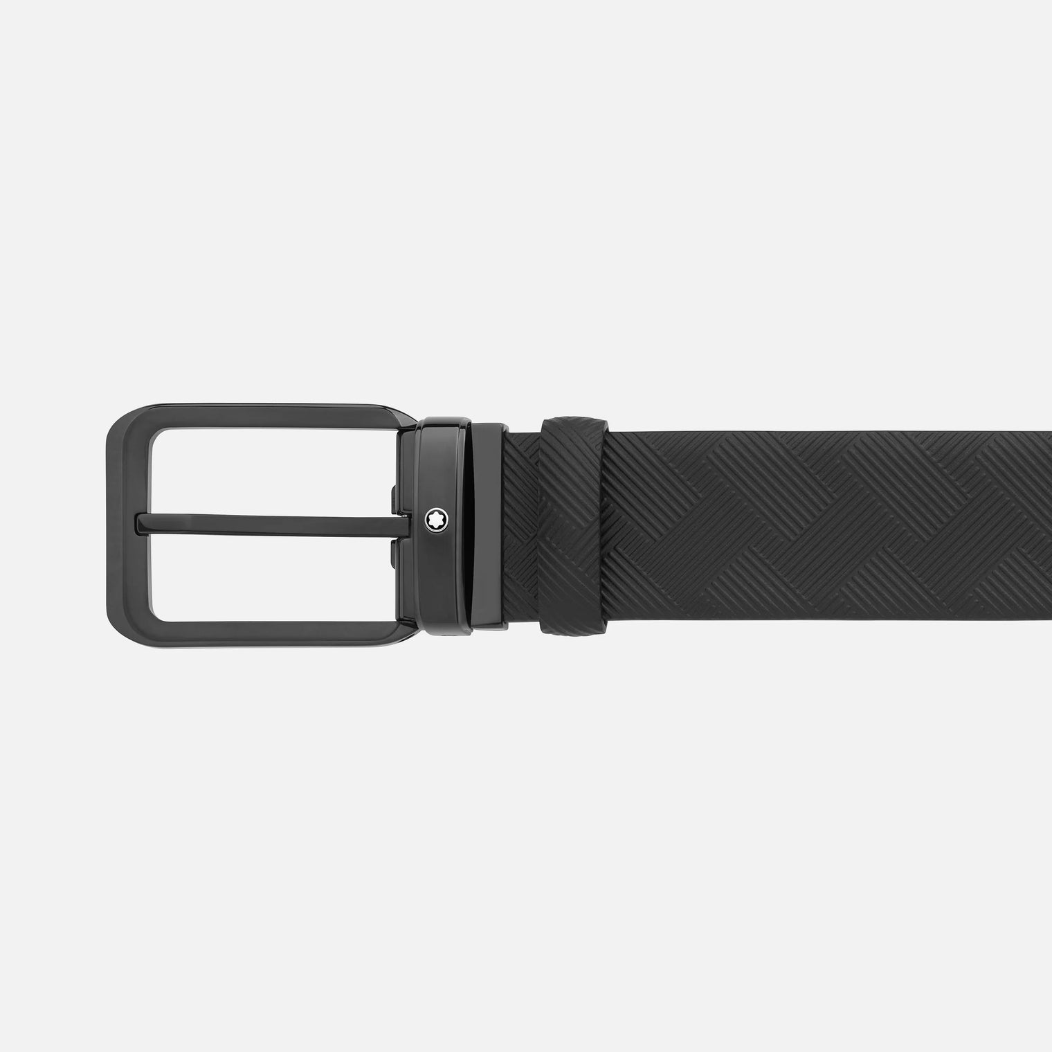 MONTBLANC BLACK 35 MM REVERSIBLE LEATHER BELT