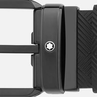 MONTBLANC BLACK 35 MM REVERSIBLE LEATHER BELT