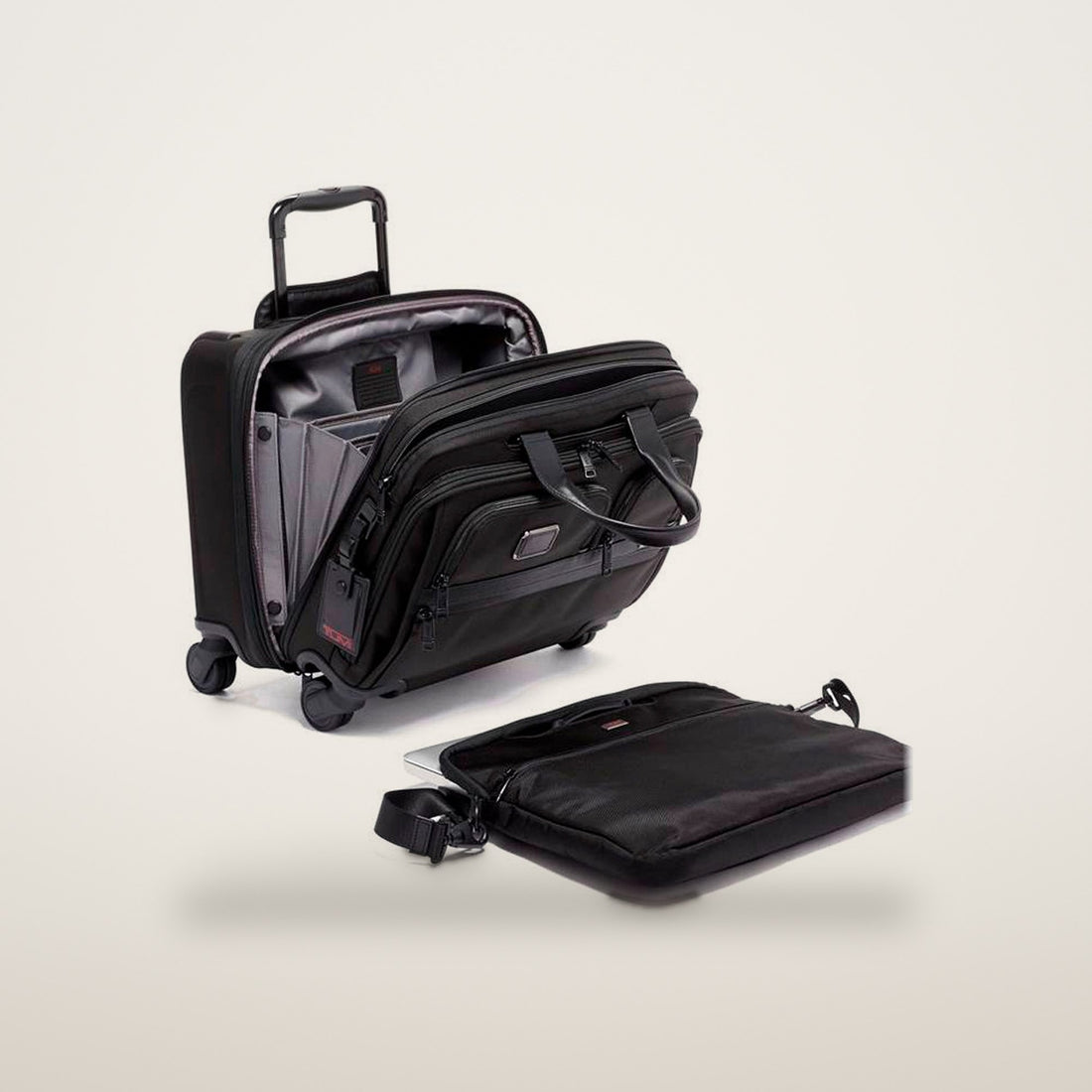 Tumi Alpha 3 Deluxe 4 Wheeled Laptop Case Brief