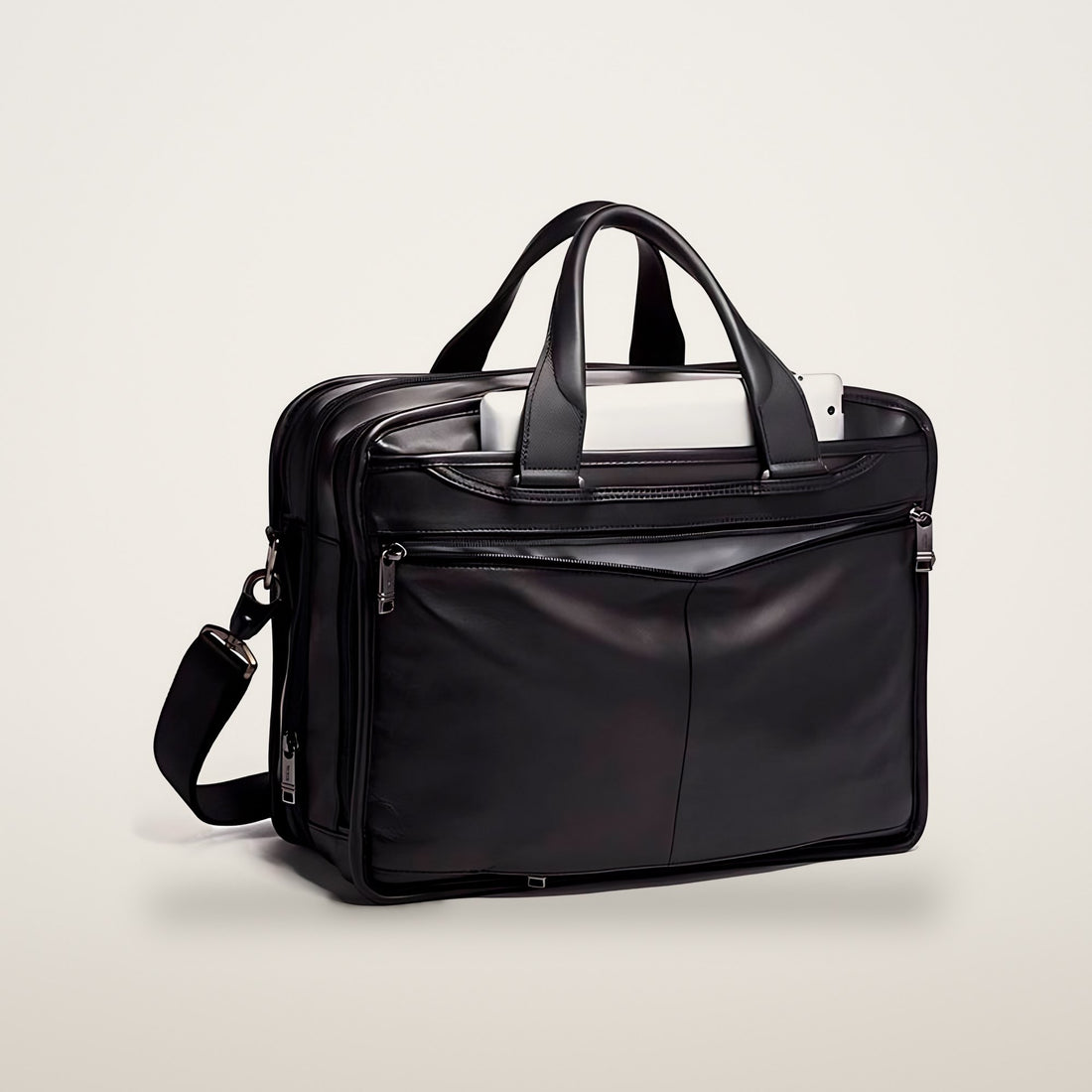 Tumi Alpha 3 Expandable Organizer Laptop Brief Leather