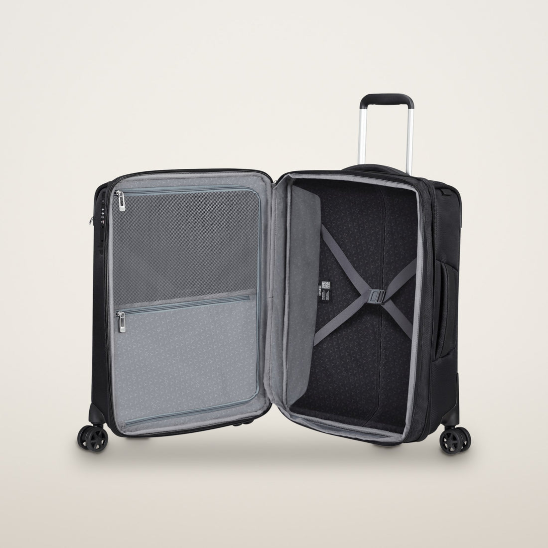 Samsonite Respark Kabinekuffert med 4 hjul 55cm EXP åbner på midten