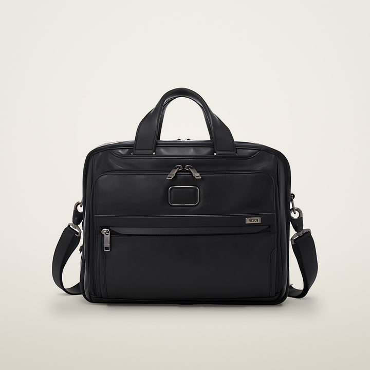 TUMI Alpha 3 Organizer Brief Leather