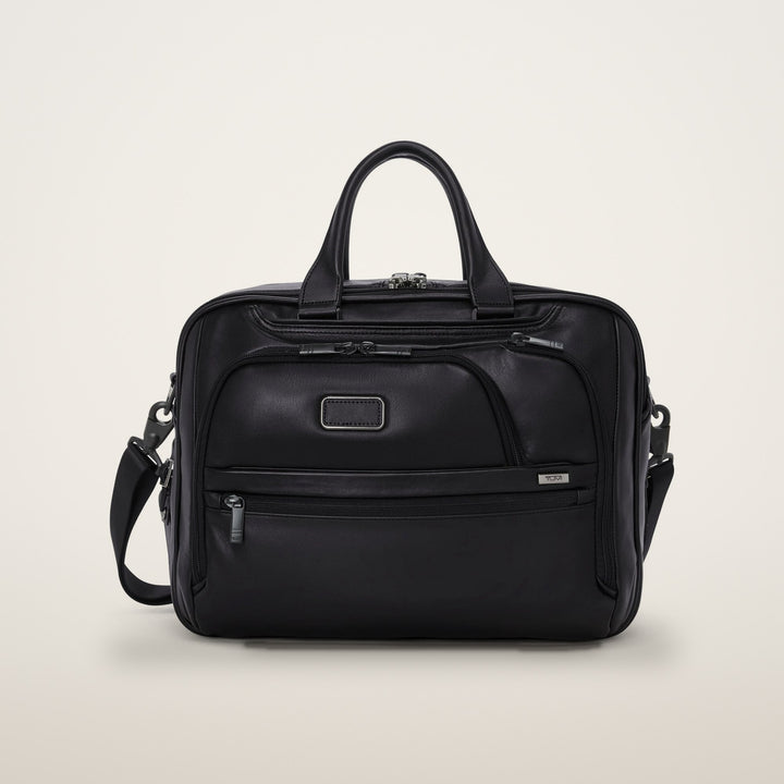 Tumi Alpha Medium 15" Expandable Briefcase Leather