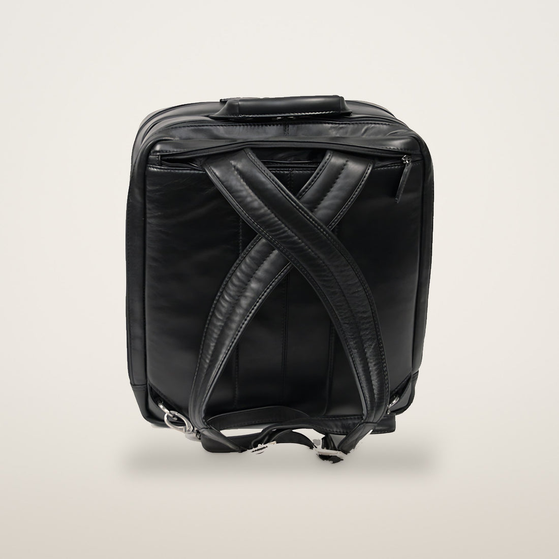 KKDK Laptop Backpack in soft calfskin with 3 divided compartments