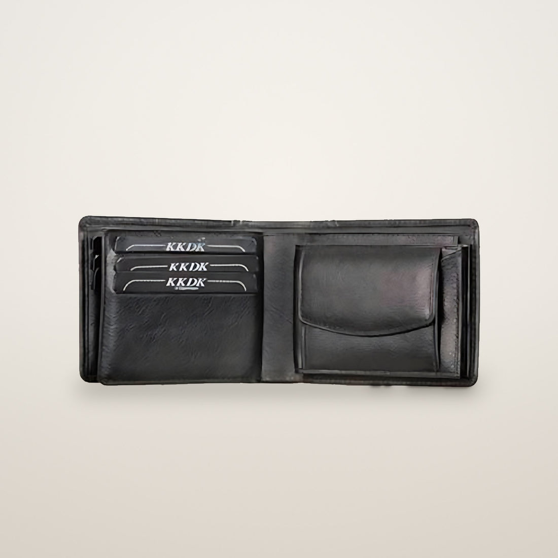 KKDK Black Wallet 2 in 1 with coin compartment