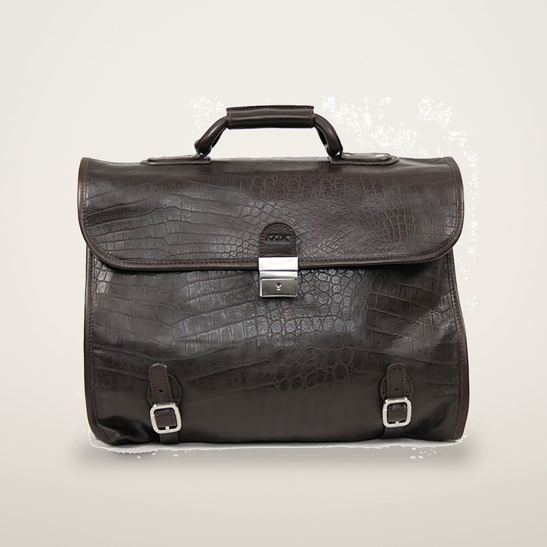 KKDK Briefcase Italian Croco Leather