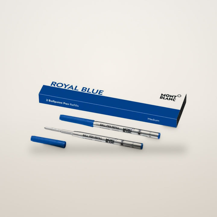 Montblanc 2 Ballpoint Pen Refills (M) Royal Blue