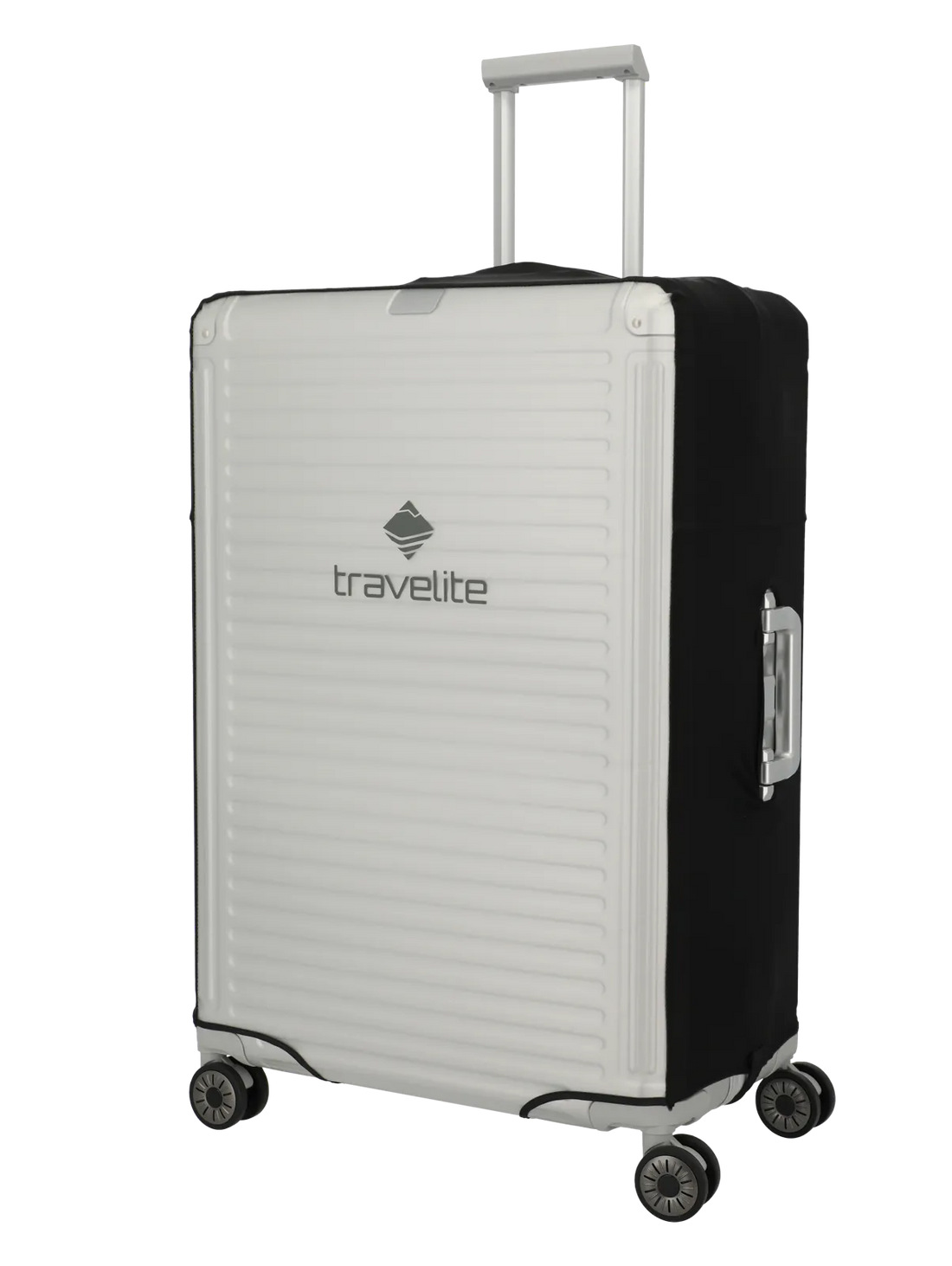 Travelite transparent kuffertovertræk L - skråt forfra