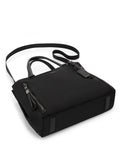 TUMI Voyageur Valetta Medium Tote Black Gunmetal detail view