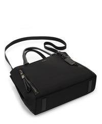 TUMI Voyageur Valetta Medium Tote Black Gunmetal detail view
